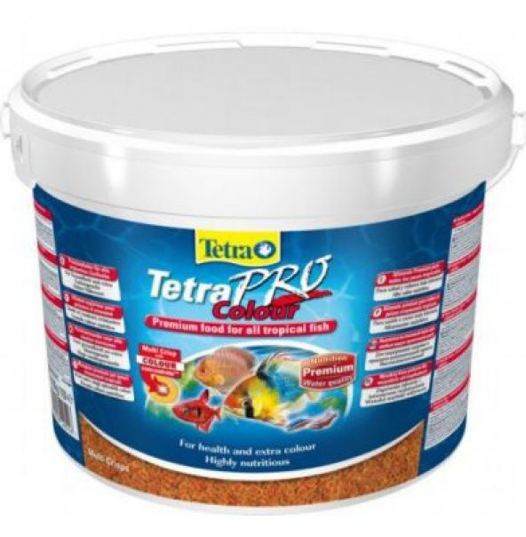 Tetra Pro Colour Cips Balık Yemi 10 Lt / 2100 Gr.