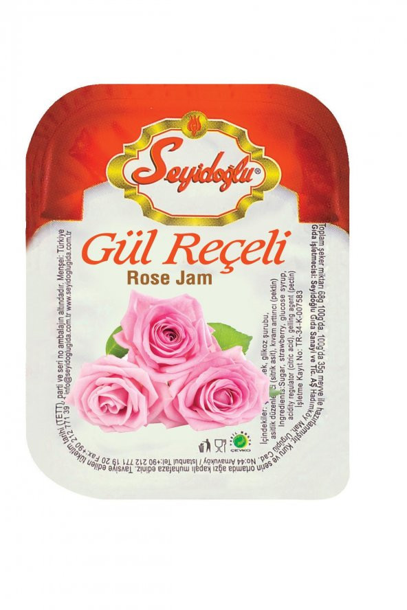 Kahvaltılık Gül Reçeli 15 Gr Piknik Koli içi (100 adet) - 1