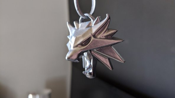 Witcher Kurt Okulu Madalyon Kolyelik Zincirsiz Organik Plastikten - 7