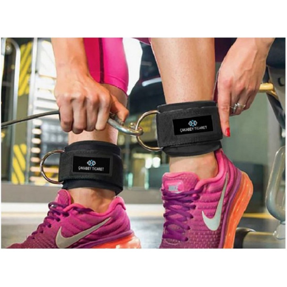 D Ring Fitness Ayak Bileği Ağırlık Çalışma Kemeri 1 çift - 3