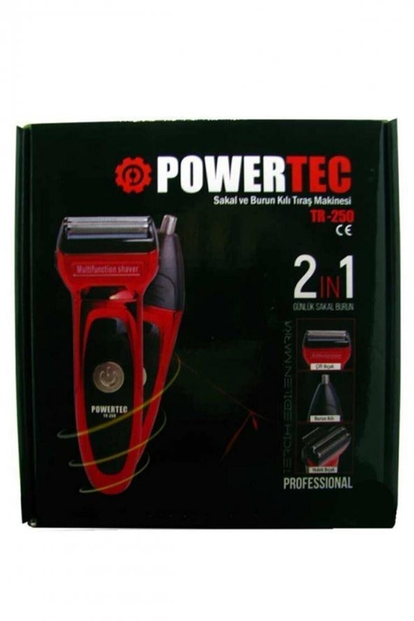Powertec Tr-250 Günlük Sakal Ve Burun Kili Makinesi