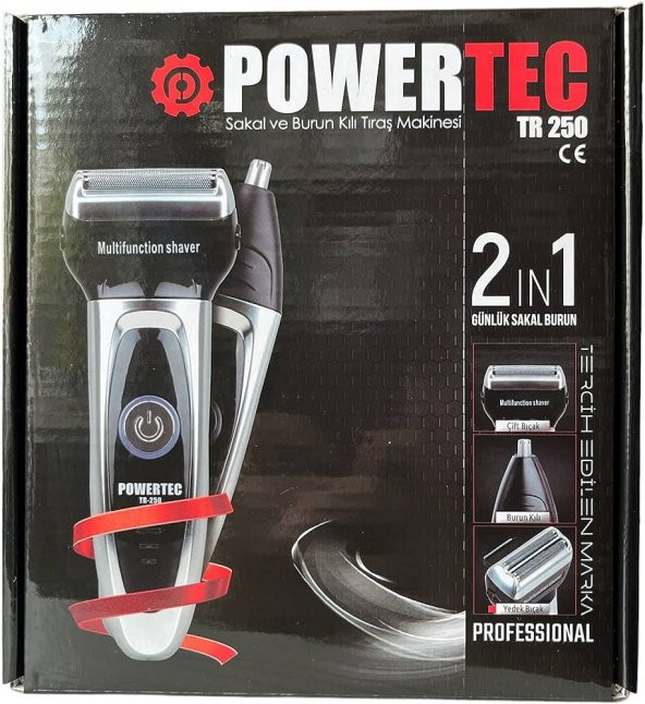 Powertec Tr-250 Günlük Sakal Ve Burun Kili Makinesi - 2