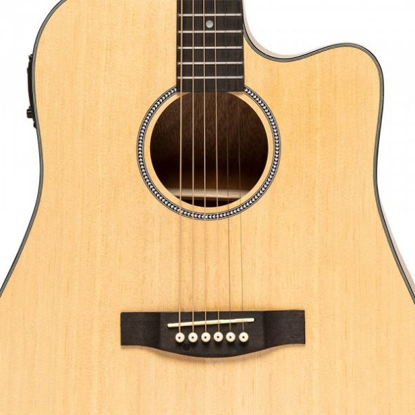 STAGG ELEKTRO AKUSTİK GİTAR SA25DCE-SPRUCE - 3