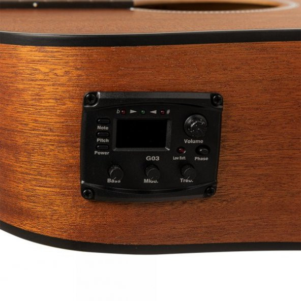 STAGG ELEKTRO AKUSTİK GİTAR SA25DCE-MOHA - Resim 6