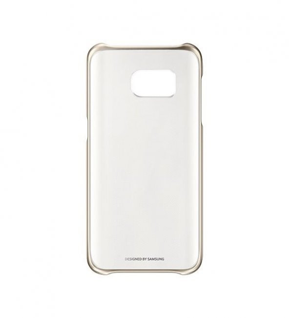 Samsung S7 Clear Cover Kılıf Altın EF-QG930CFEGWW