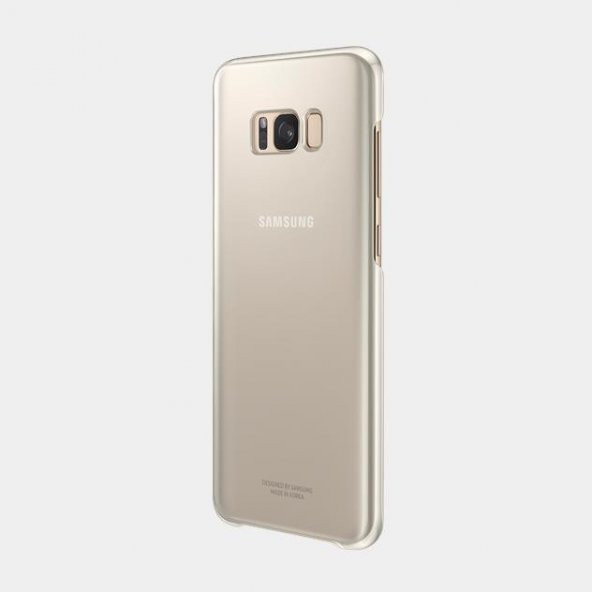 Samsung S8+ Plus Şeffaf Kılıf Gold Altın EF-QG955CFEGWW