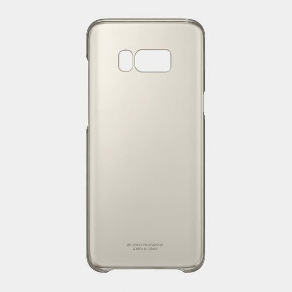Samsung S8+ Plus Şeffaf Kılıf Gold Altın EF-QG955CFEGWW - 2