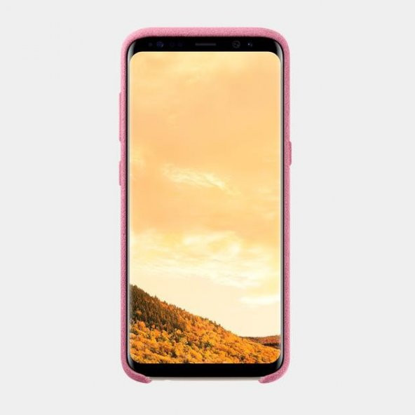Samsung S8 Alcantara Kılıf Pembe EF-XG950APEGWW - 2