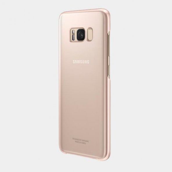 Samsung S8 Şeffaf Kılıf Pembe EF-QG950CPEGWW