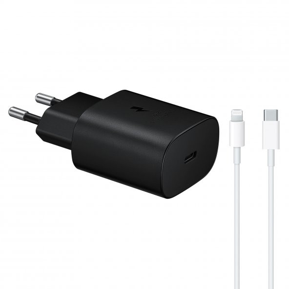 Samsung TA800 İphone Lightning Şarj Aleti Siyah 3m Type-C to Lightning Kablo