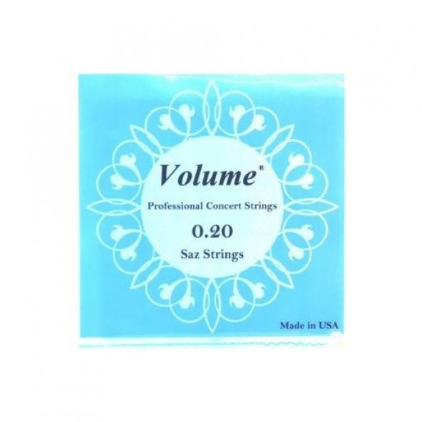 VOLUME BAĞLAMA TELİ 020 BONCUKLU