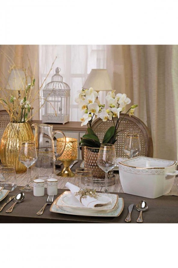 Bone Selection 60 Parça Kare Yemek Takımı A8426 - 5