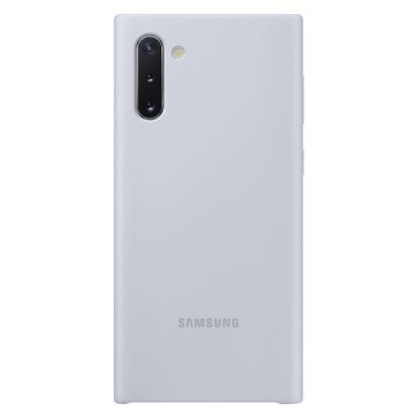 Samsung Note10 Silikon Kılıf - Gümüş Gri EF-PN970TSEGWW