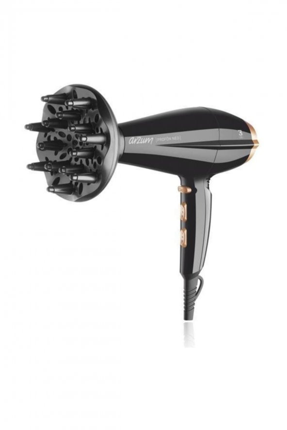 AR5047 Profön Neo AC 2300 Watt Profesyonel Saç Kurutma Makinesi - Siyah 45.06.309 - 2