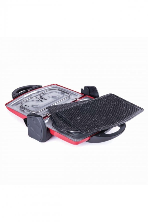 STİLEVS Kırmızı Tostzade Izgaralı Tost Makinesi Tm-060