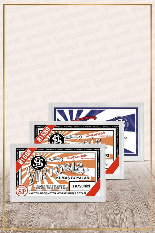 Viktoria Kumaş Boyası Kavuniçi 2Pk+Fiske Sabitleme 1Pk