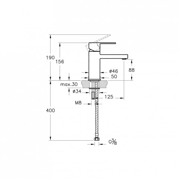 Artema Flo S Lavabo Bataryası A41936 - 2