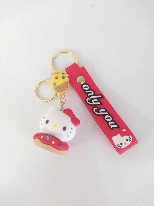 Sevimli Kedi Silikon Anahtarlık Ve Çanta Aksesuarı Süsü Oyuncak Aksesuar - 3