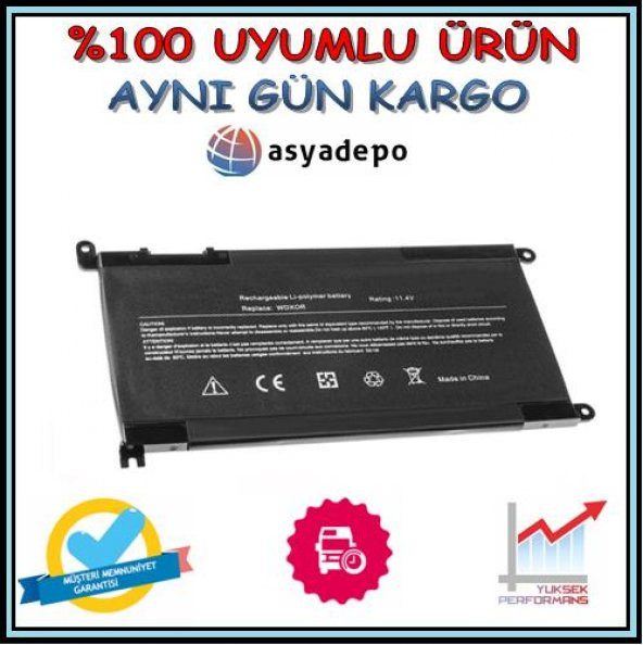 Dell Vostro 5568 Batarya Pil