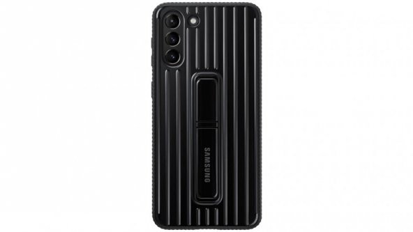 Samsung S21+ Plus Koruyucu Stant Kılıf - Siyah EF-RG996CBEGWW