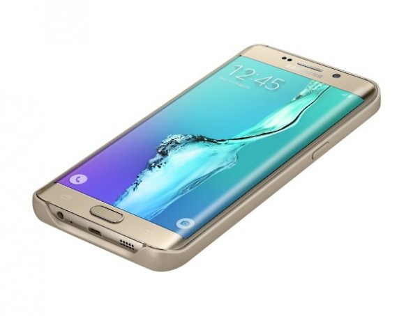 Samsung S6 Edge+ Plus Kablosuz Şarjlı Kılıf Gold - EP-TG928BFEGWW - 3