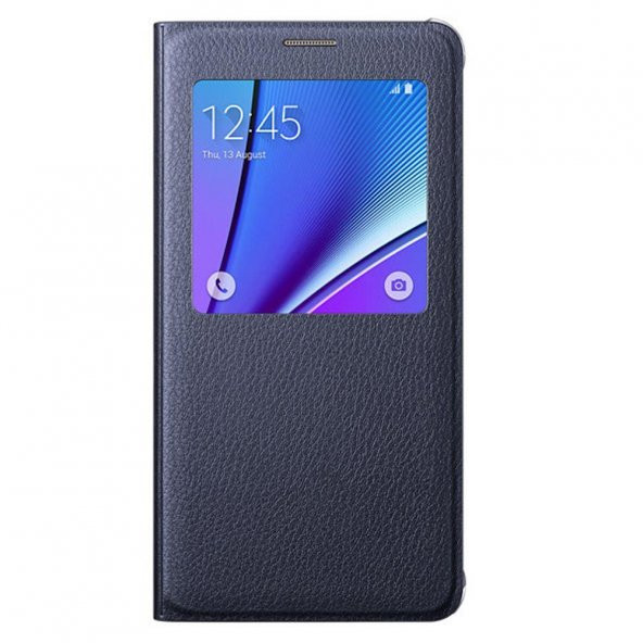 Samsung Note5 S-View Cover Kılıf Siyah - EF-CN920PBEGTR