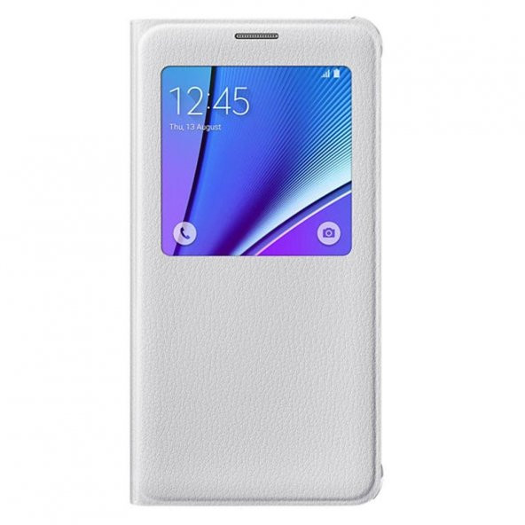 Samsung Note5 S-View Cover Kılıf Beyaz - EF-CN920PWEGTR