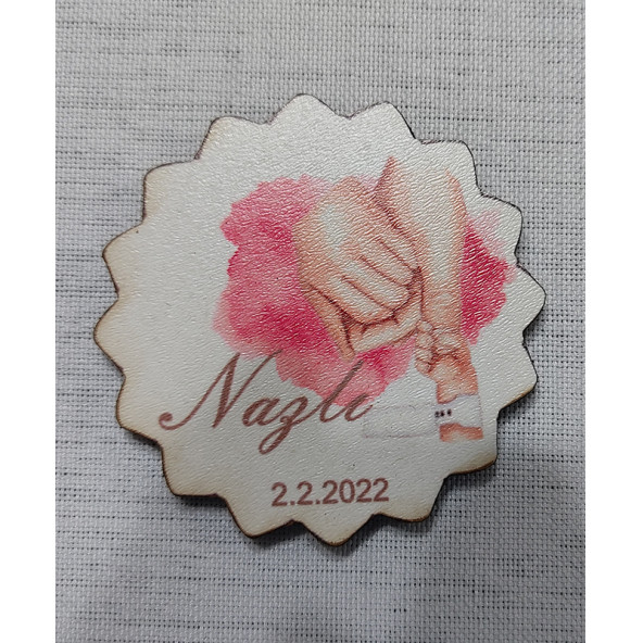 6 CM Hoşgeldin Bebek Magnet Söz Nişan Nikah Düğün 25 Adet