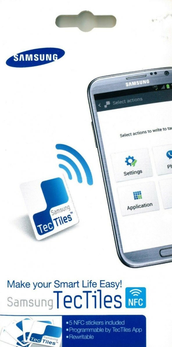 Samsung TecTiles NFC Çıkartma (5 Adet) EAD-X11SWEGSTD