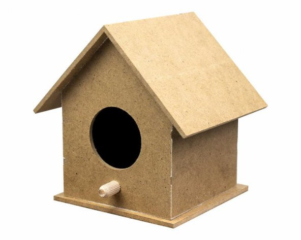 Küçük Kuş Yuvası Ahşap 12x11,5cm D-48 - 2