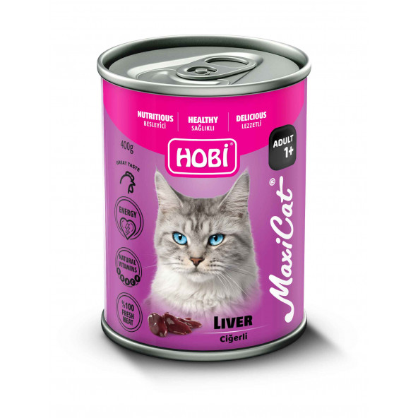 Hobi Maxicat Ciğerli Kedi Konserve 400 Gr