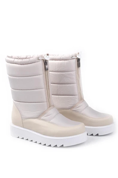 PapuçSepeti 2244 Kadın Kaymaz Taban Kürklü Termal Kar Botu - Resim 12