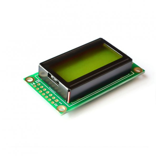 0802A 8x2 Karakter Lcd Modül Yeşil Display Ekran Yeşil Backlight 2 Satır 8 Karakter - 4