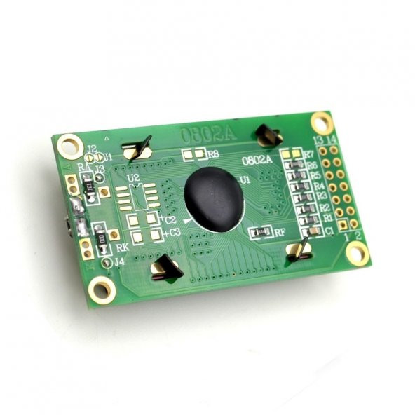 0802A 8x2 Karakter Lcd Modül Yeşil Display Ekran Yeşil Backlight 2 Satır 8 Karakter - 6