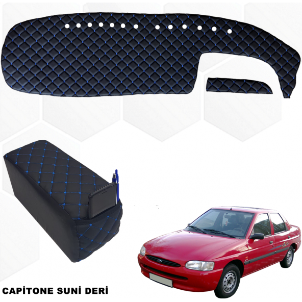Ford Escort Göğüs Halısı + Sünger Kolçak Renk Seçenekli - 2