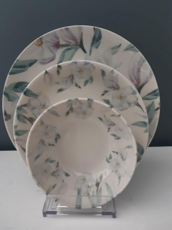 Kütahya Porselen Ent Otel Nanopearl 24 Parça 883519 Dekor Yemek Takımı - Resim 2