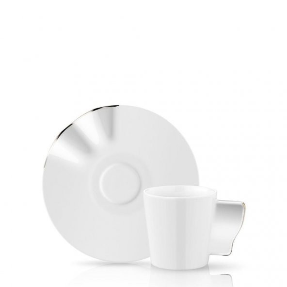 Koleksiyon Kaffa Türk Kahve Fincanı Seti 6lı Platin