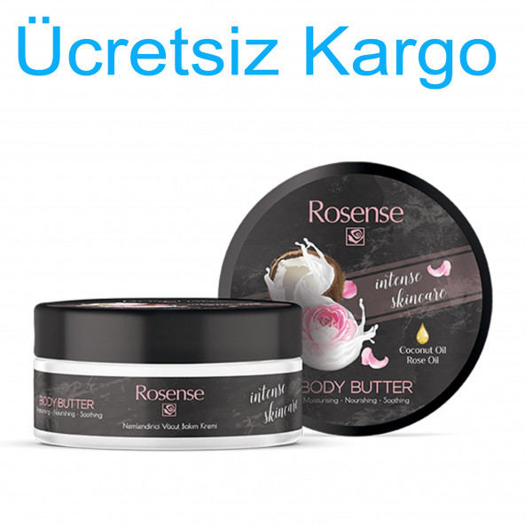 Rosense Body Butter Vücut Bakım Krem 150ml (24 Saat Etkili)