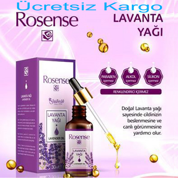 ROSENSE Cilt Yağı Lavanta Yağı - 30 ml 1 Adet