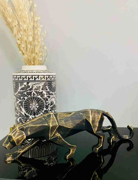 KÜBİK LEOPAR BİBLO SİYAH - Resim 2