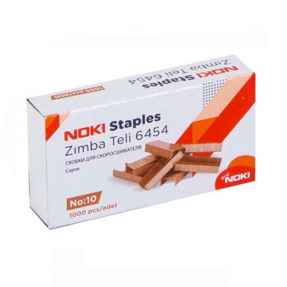 Zımba Teli Küçük No:10 1000 li Bakır Sarı 5 Paket 6454 - 2