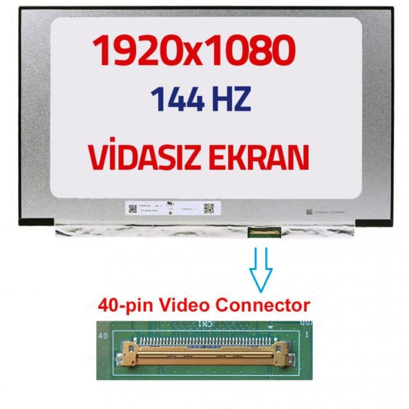 LM156LFGL02 Lcd Ekran 15.6 Slim 40 pin Vidasız