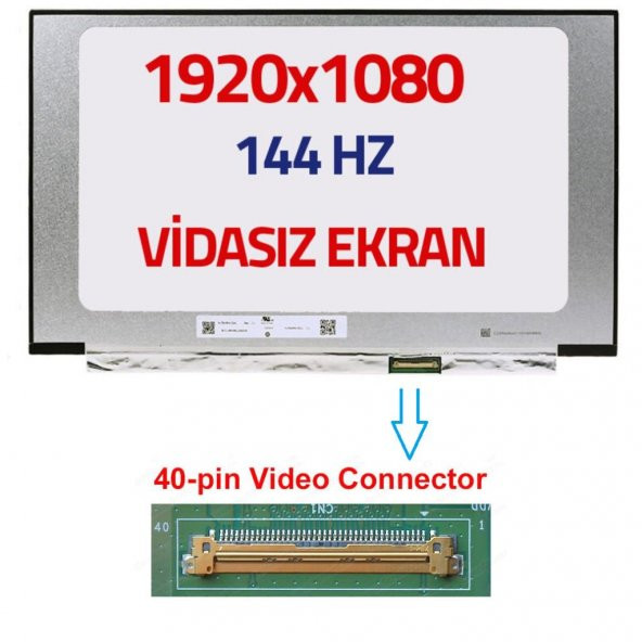 LM156LFGL03 Lcd Ekran 15.6 Slim 40 pin Vidasız