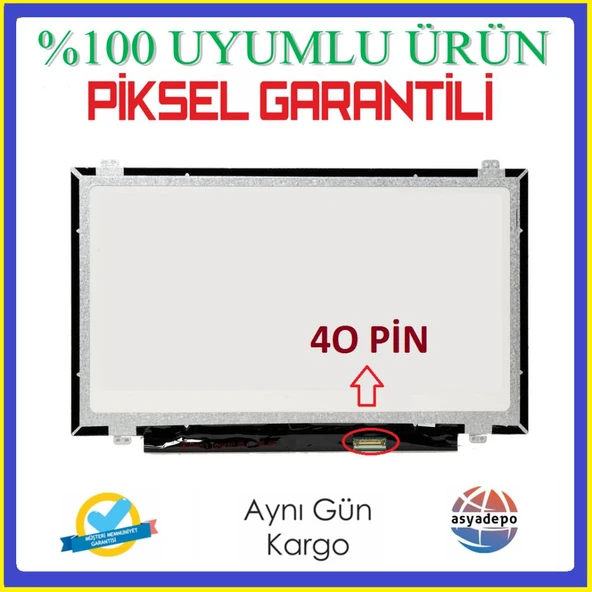 Exper Ultranote A4B-130P Ekran 14 Slim 40 Pin Panel