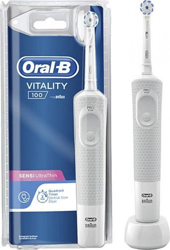 Oral-B Vitality 100 Sensi Ultra Thin Şarjlı Diş Fırçası - Kutulu