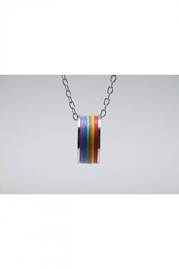 Gökkuşağı Rainbow Kolye Yüzük Aksesuar Şık