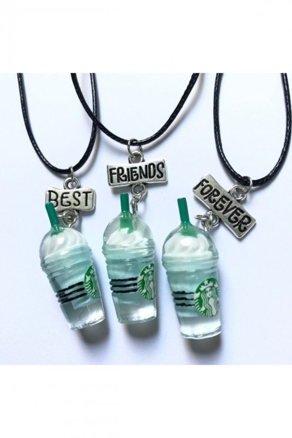 Best Friends Starbuks 3lü Kolye - 2
