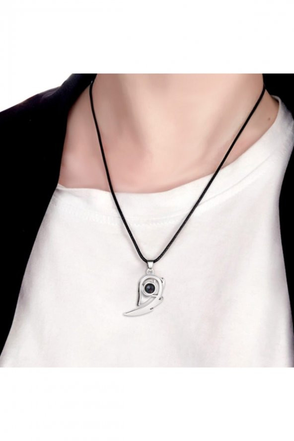 100 Dilde Seni Seviyorum Mıknatıslı Sevgili Kolyesi (1 Çift) - 8