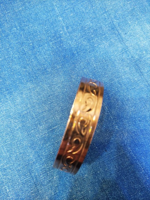 Ayarlanabilir Bakır Bileklik 17 cm Kalınlık 1 cm Sağlık İçin  Takınız - 3