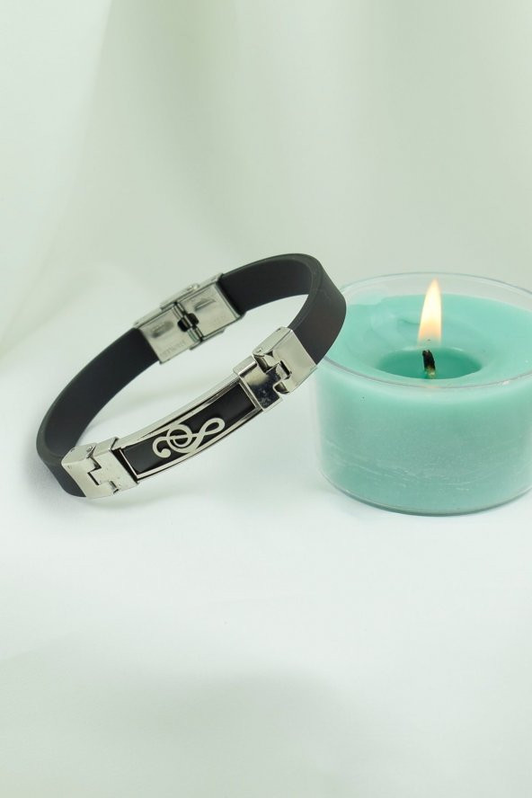 Sol Anahtar Çelik Unisex Bileklik - 2